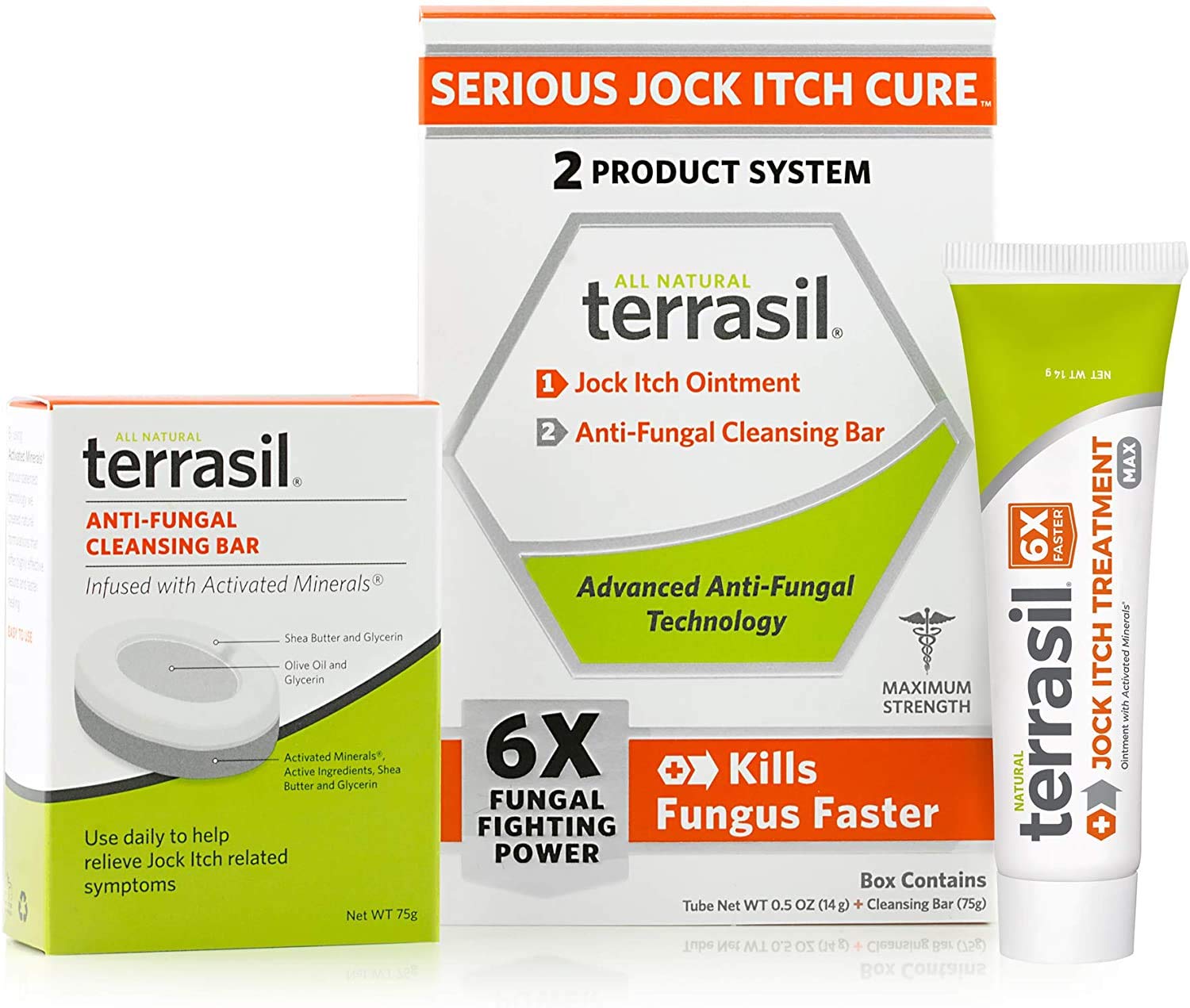Jock Itch Treatment Max 14gm And Antifungal Cleansing Soap Kit 6x Faster Than Leading Brands Natural Antifungal Ointment Treats Tinea Cruris Relieves Itch Irritation By Terrasil Buy Online In Japan At