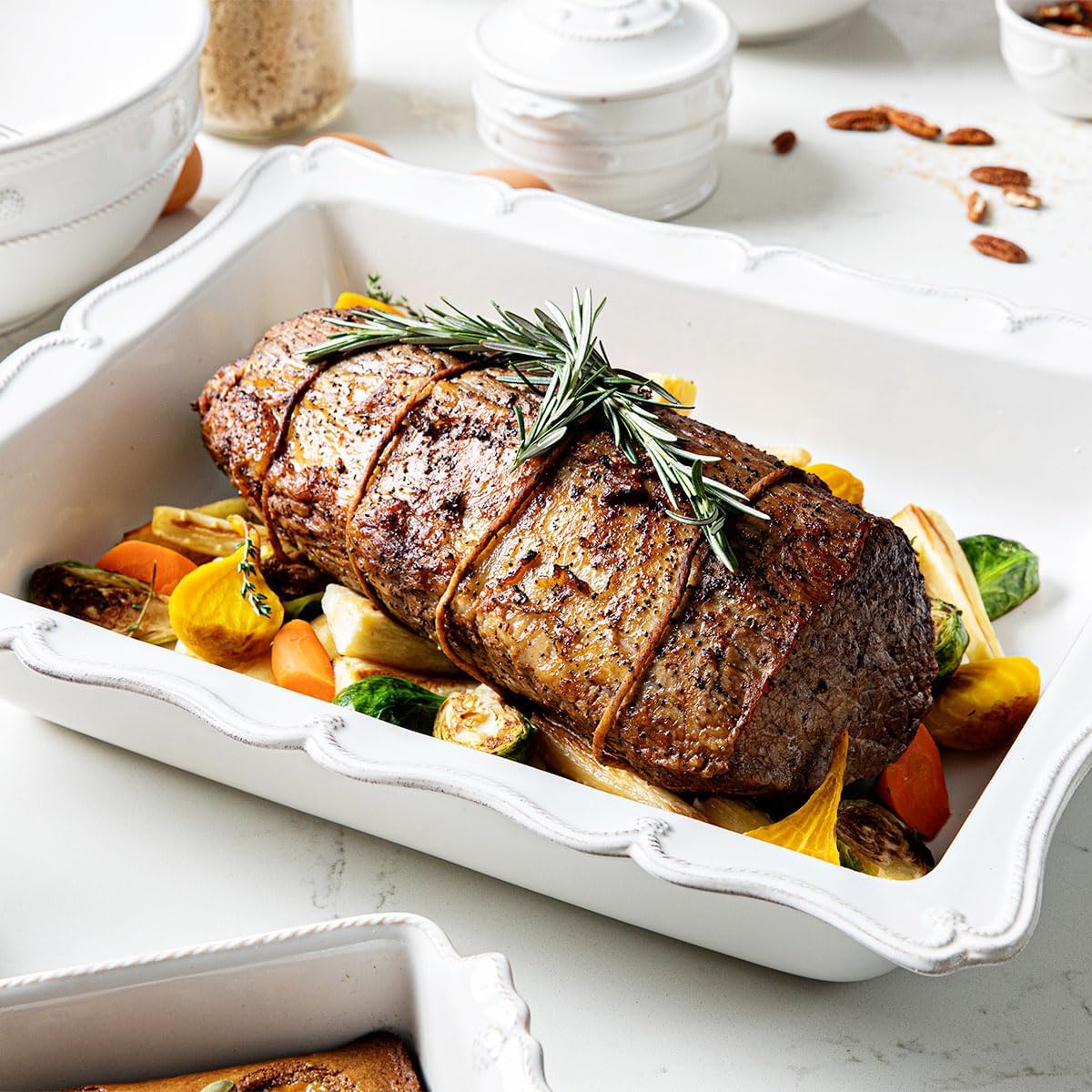 Juliska Berry & Thread Rectangular Baker (Whitewash, 17")