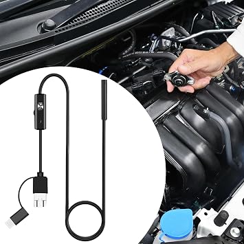 Light and lightweight snake camera, endoscope automobile E-inspection inspection inspection of banned pipe industrial equipment for immediate use, from household lines to vehicle maintenance and