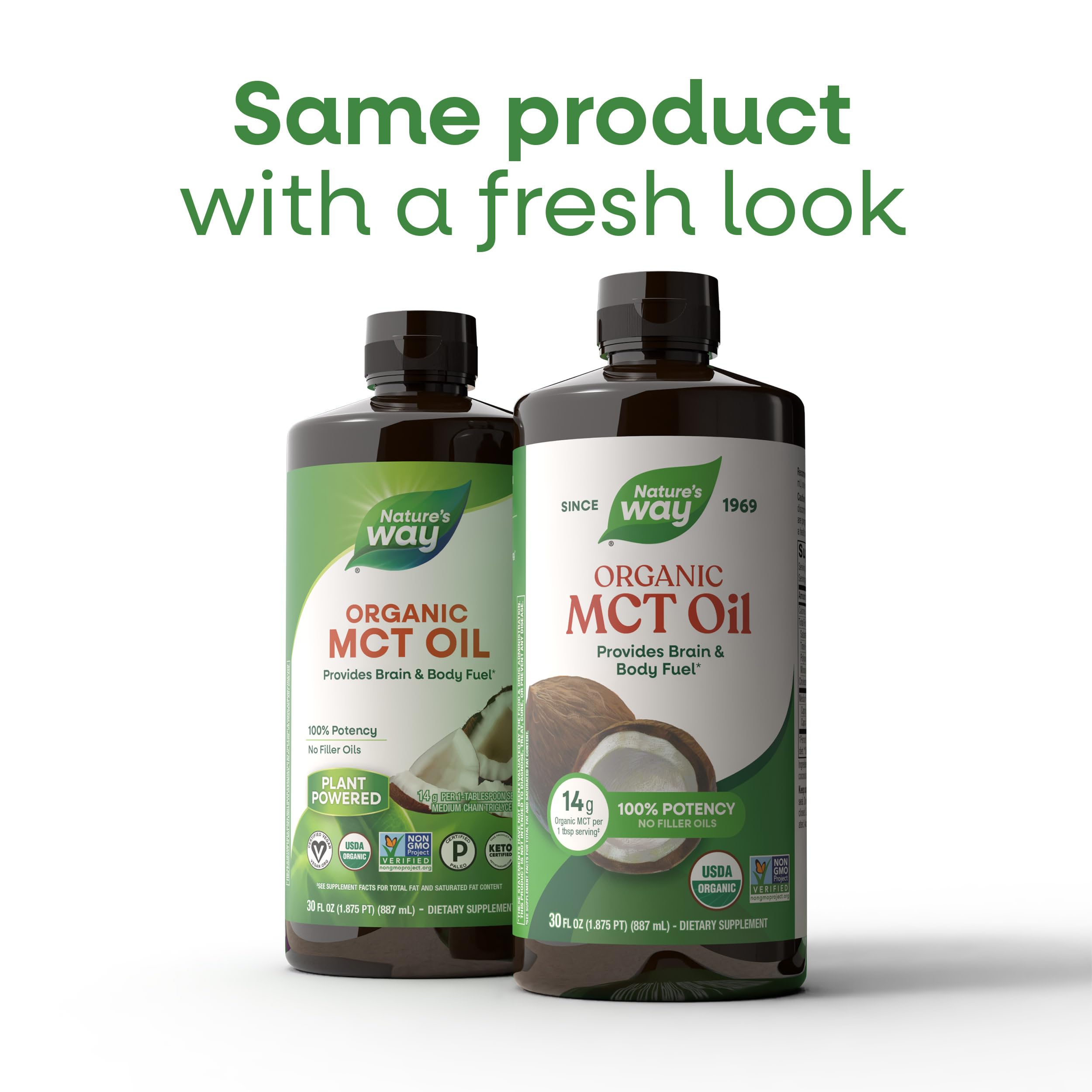 Nature's Way Organic MCT Oil, Brain and Body Fuel*, Keto & Paleo, 30 Fl Oz — Amazon image 2