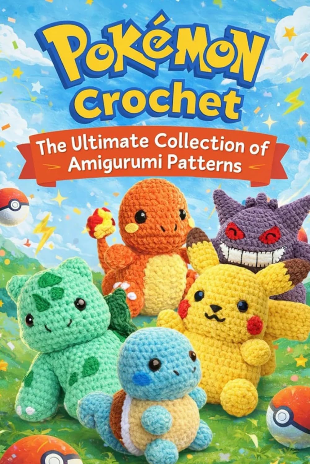Pokemon Crochet: The Ultimate Collection of Amigurumi Patterns: Cute Amigurumi Pokémon Characters for Beginners and Advanced Crocheters