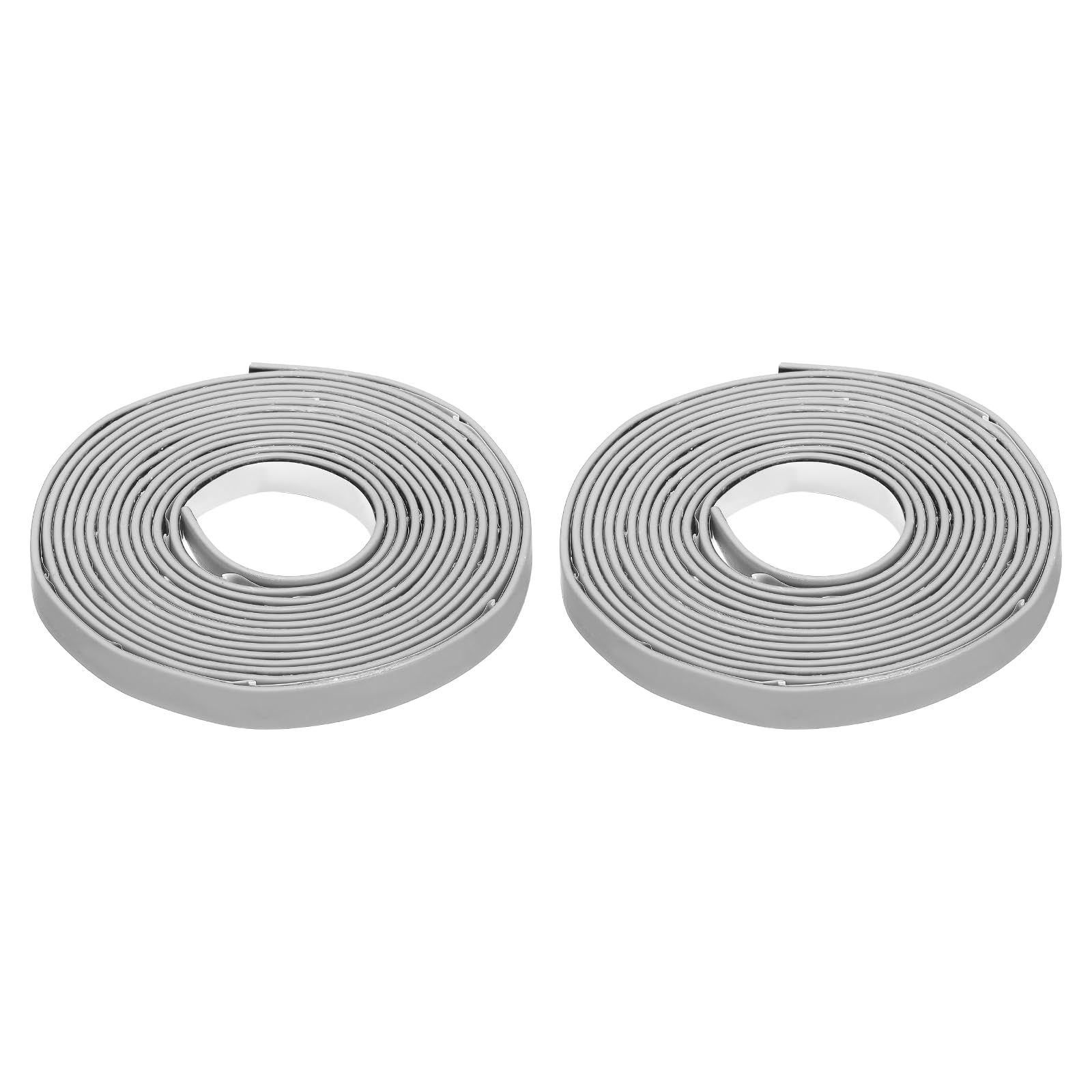 Nexarelle 2PCS Smoke Fire Seal Strip, 9.8 Feet Expandable Door Seal Tape Self Adhesive Graphite Rubber Composite Material for Fire Rated Windows Steel Doors, 10mm/0.39" Wx 2mm/0.08" T, Grey