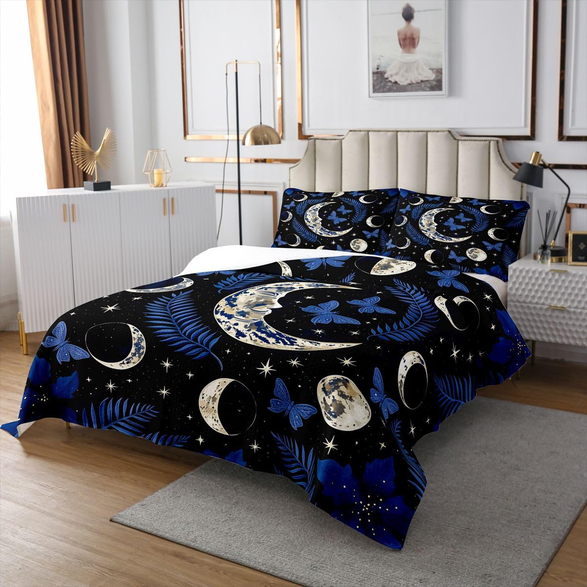 Homewish Copriletto Singolo Boho Luna Scuro