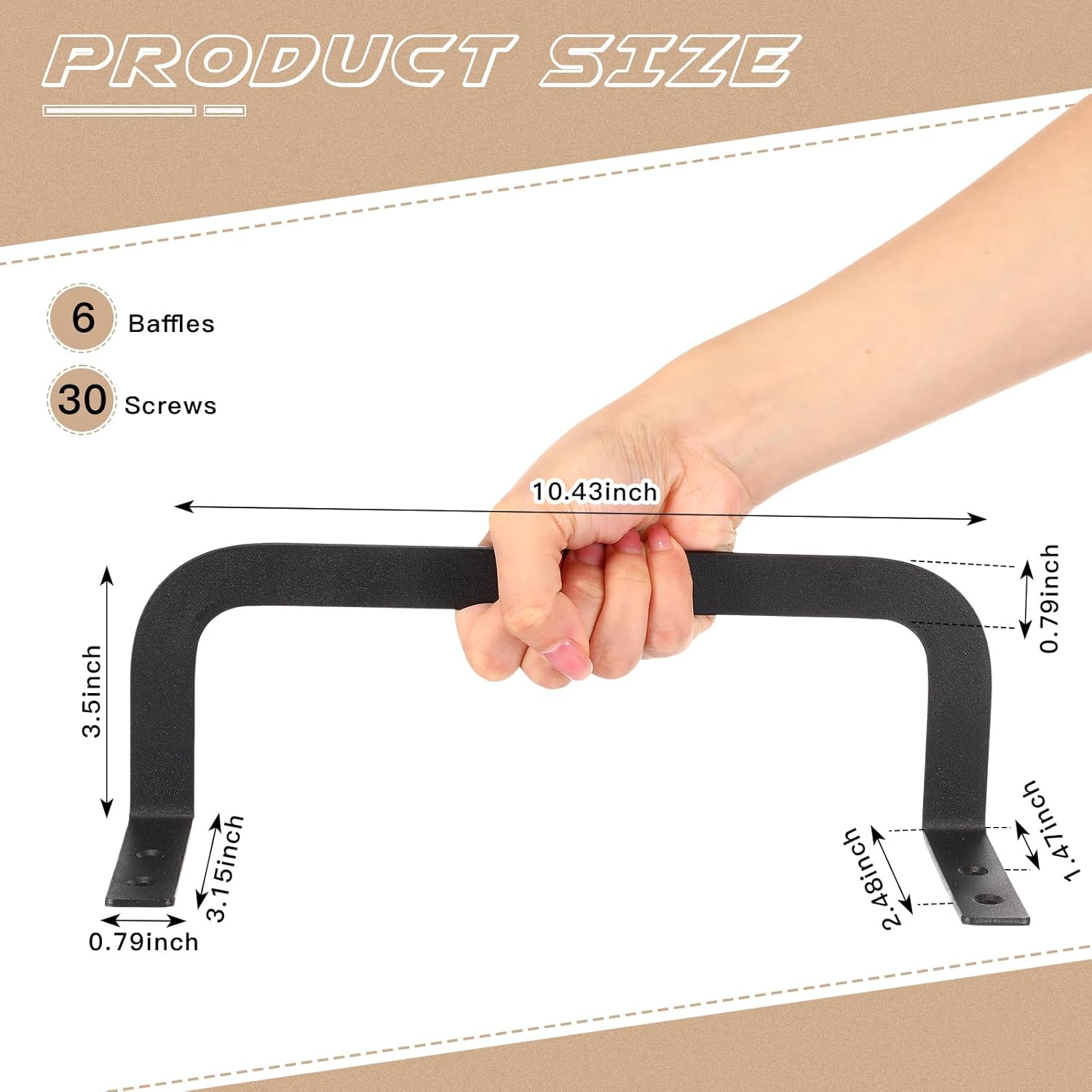 Hicarer 6 Pcs Mattress Slide Stopper Non Slip Mattress Retainer Bar for Adjustable Beds Holder Metal Stabilizers for Wooden Bed Frame to Prevent Sliding Holder in Place Gripper