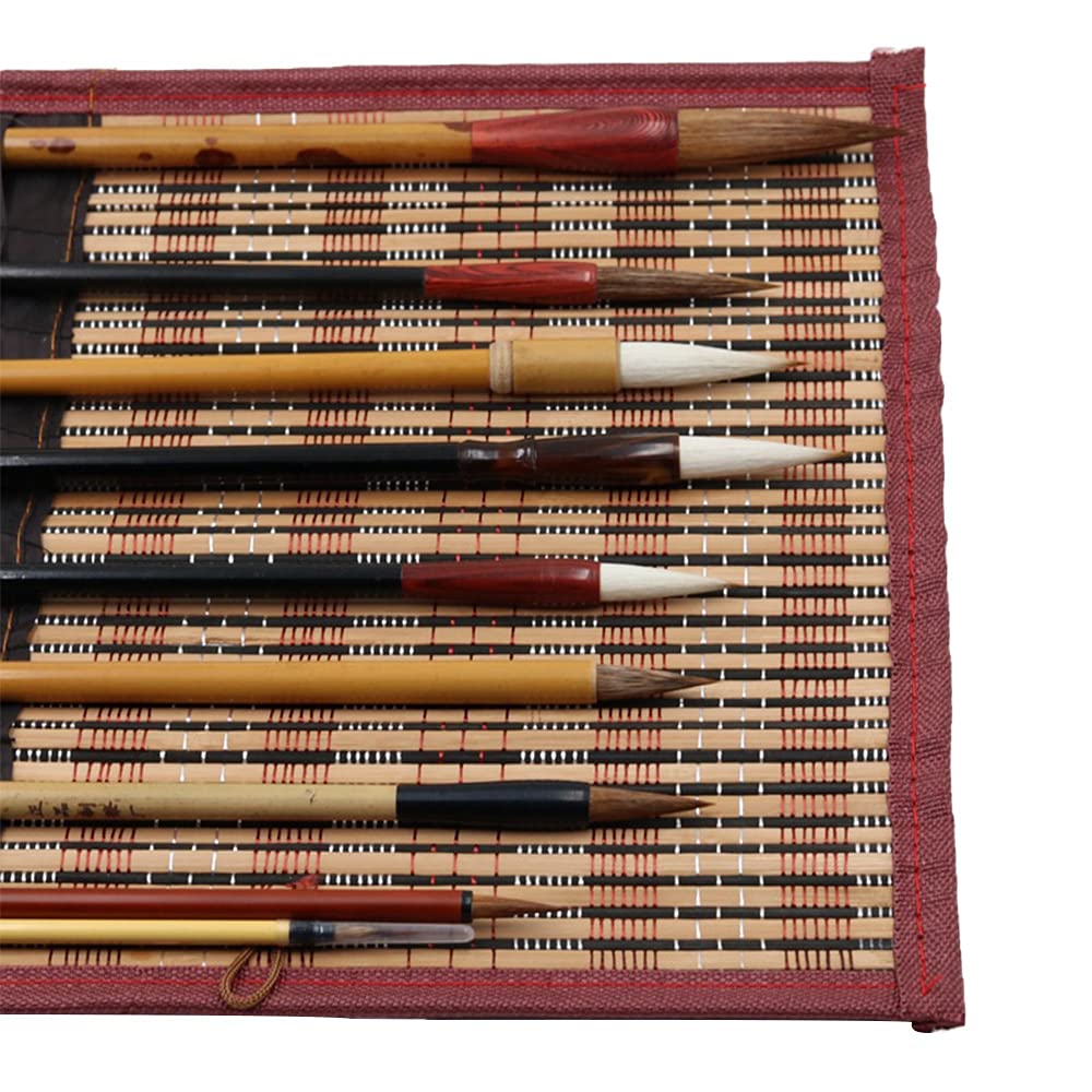 Cenpek 9Pcs-Set Excellent Chinese Calligraphy Brush Kanji Japanese Sumi Drawing Brush
