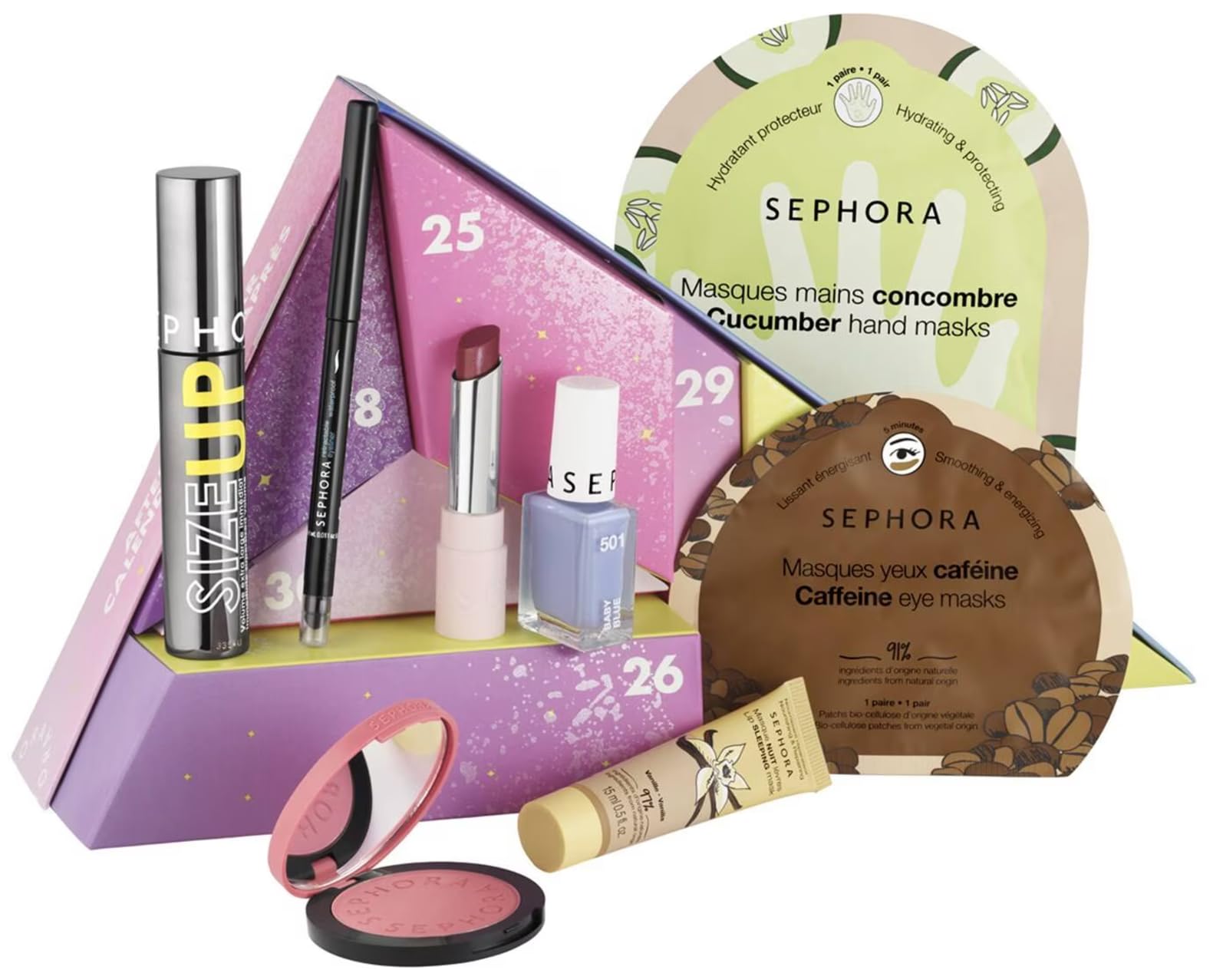 Sephora Favorites Limited Edition Moving Lights After Calendar 7 Days of Makeup and Skincare Surprises - 8 Full Size Gifts