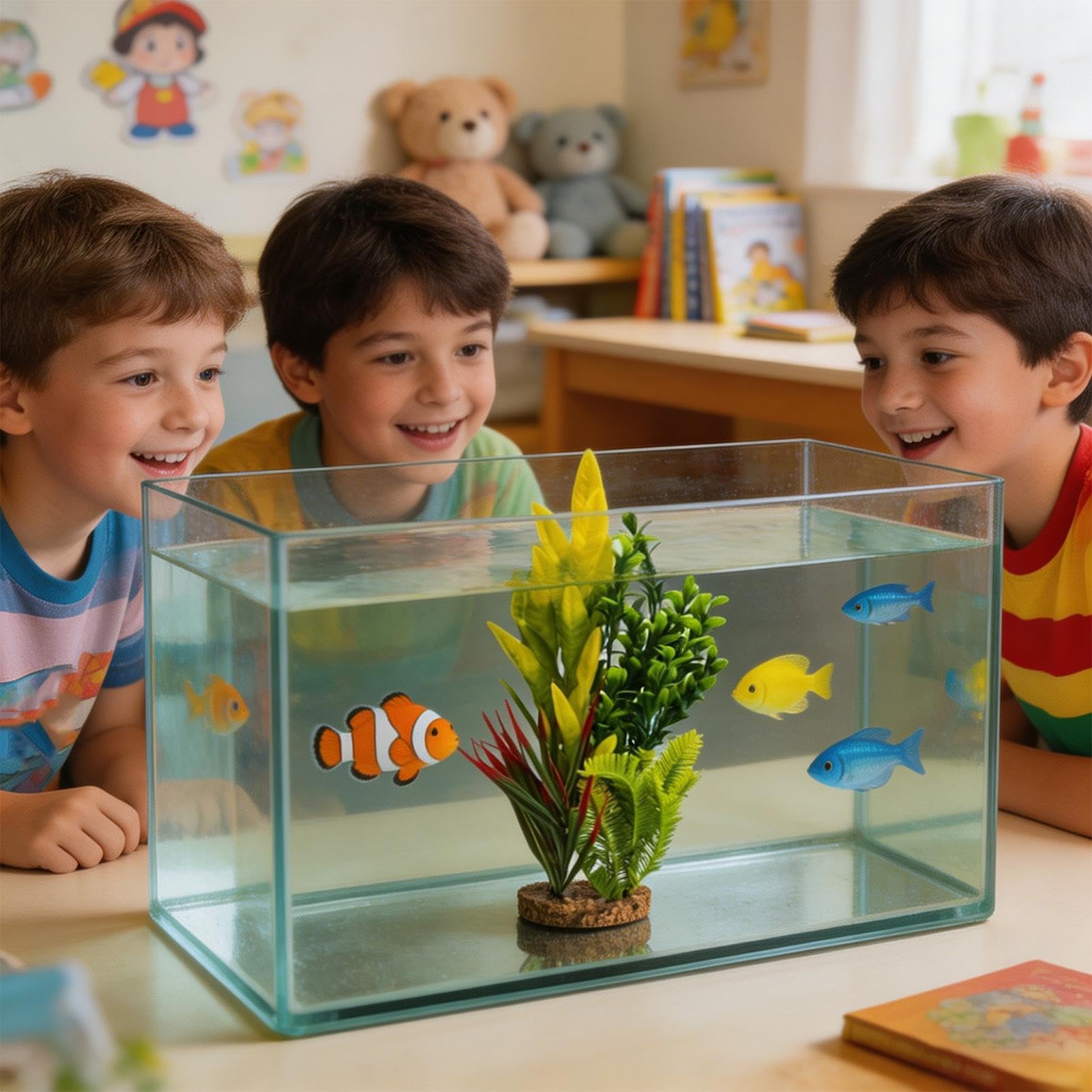 Plantas Artificiales para Acuario Decoración De Tanque De Camarones | De Plantas Para Pecera para Criadores, Aficionados, Principiantes, Hogar, Oficina, Restaurante, Hotel, Sala de Reuniones