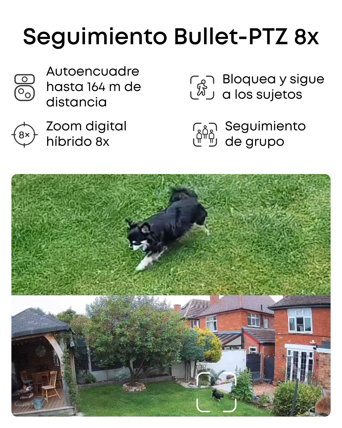 eufy Security S4 Camaras de vigilancia Exterior PoE NVR, 2 cámaras Bullet-PTZ, 2 cámaras Torre, Encuadre y Seguimiento automático IA, búsqueda Inteligente de Video, luz estroboscópica, grabación 24/7