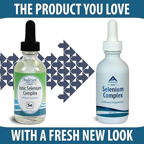 Miniatura 2 de Anderson Complejo de selenio iónico, gotas de suplemento de selenio líquido, apoya la tiroides y el sistema inmunológico, antioxidante, combate los