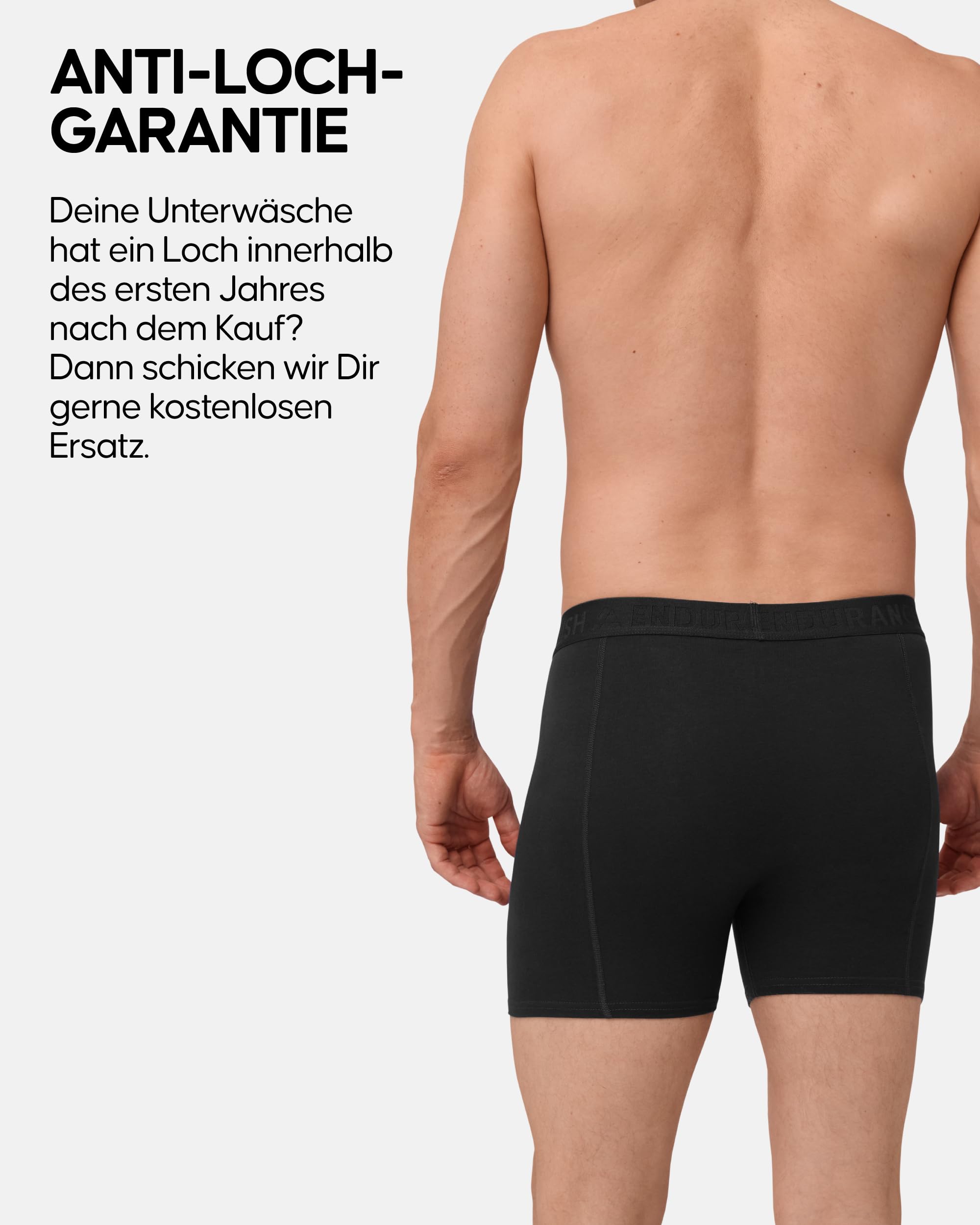 DANISH ENDURANCE Bio-Baumwolle Boxershorts Herren, 3er & 6er Pack | Bio-Baumwolle Boxershorts, Weicher Bund & Sicherer Sitz, Anti-Loch-Garantie, für den Alltag