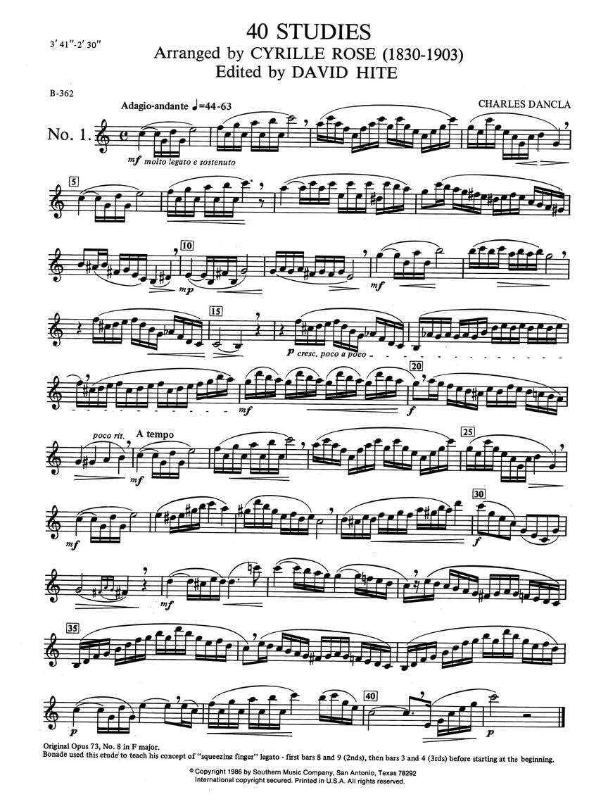 Artistic Studies Book 1 - From the French School for Clarinet | 40 Studies 32 Etudes 9 Caprices | Intermediate Clarinet Sheet Music for Students and Teachers | Classical Clarinet Method