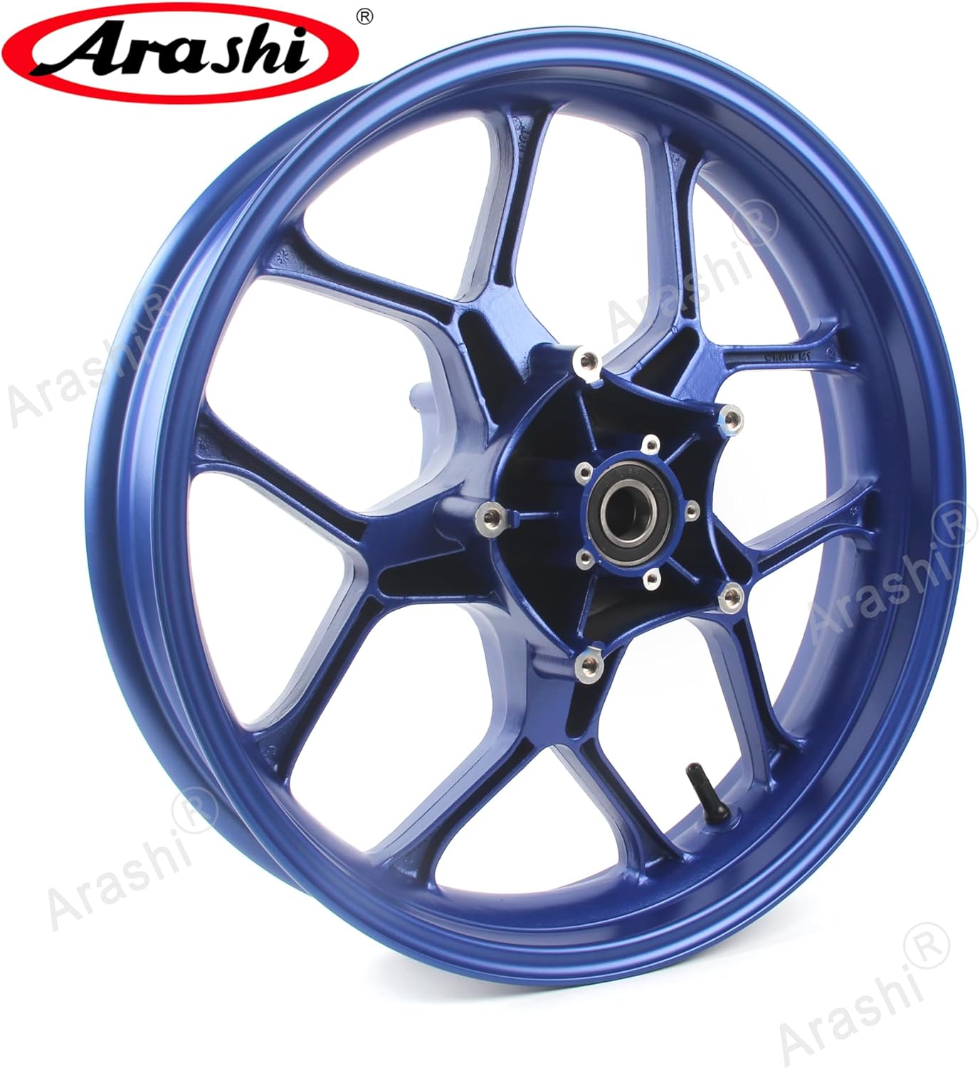 Arashi Front Wheel Rim and Brake Discs Rotors for Yamaha YZF R1 2015-2025, R6 2017-2025, MT10 FZ10-2025, Motorcycle Replacement Accessories Parts Blue