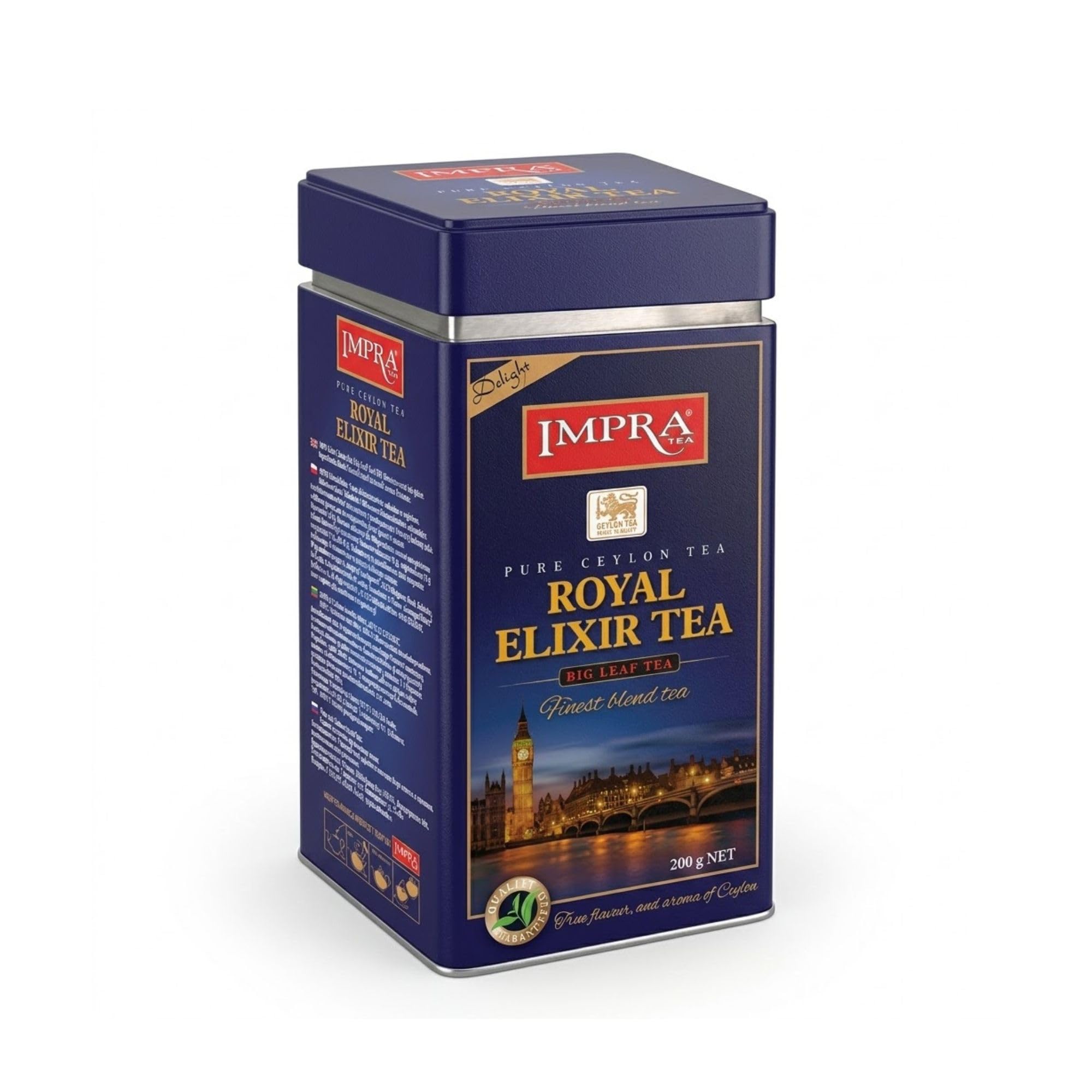 Impra Delight Loose Leaf Tea in Embossed Tin Caddy 200g 7.05 oz product thumbnail 2