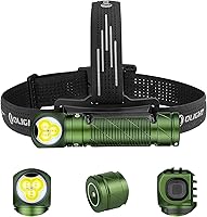 Vista 9 de OLIGHT Perun 3 - Linterna frontal recargable, 3000 lúmenes LED con luz roja, lámpara frontal impermeable con diadema para campamento al aire libre
