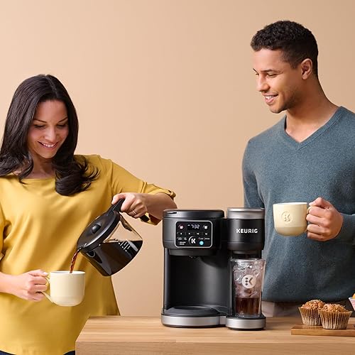 Miniatura 18 de Keurig K-Duo - Cafetera caliente y helada de una sola porción y jarra, tecnología MultiStream, depósito de 72 onzas (Gen 2)