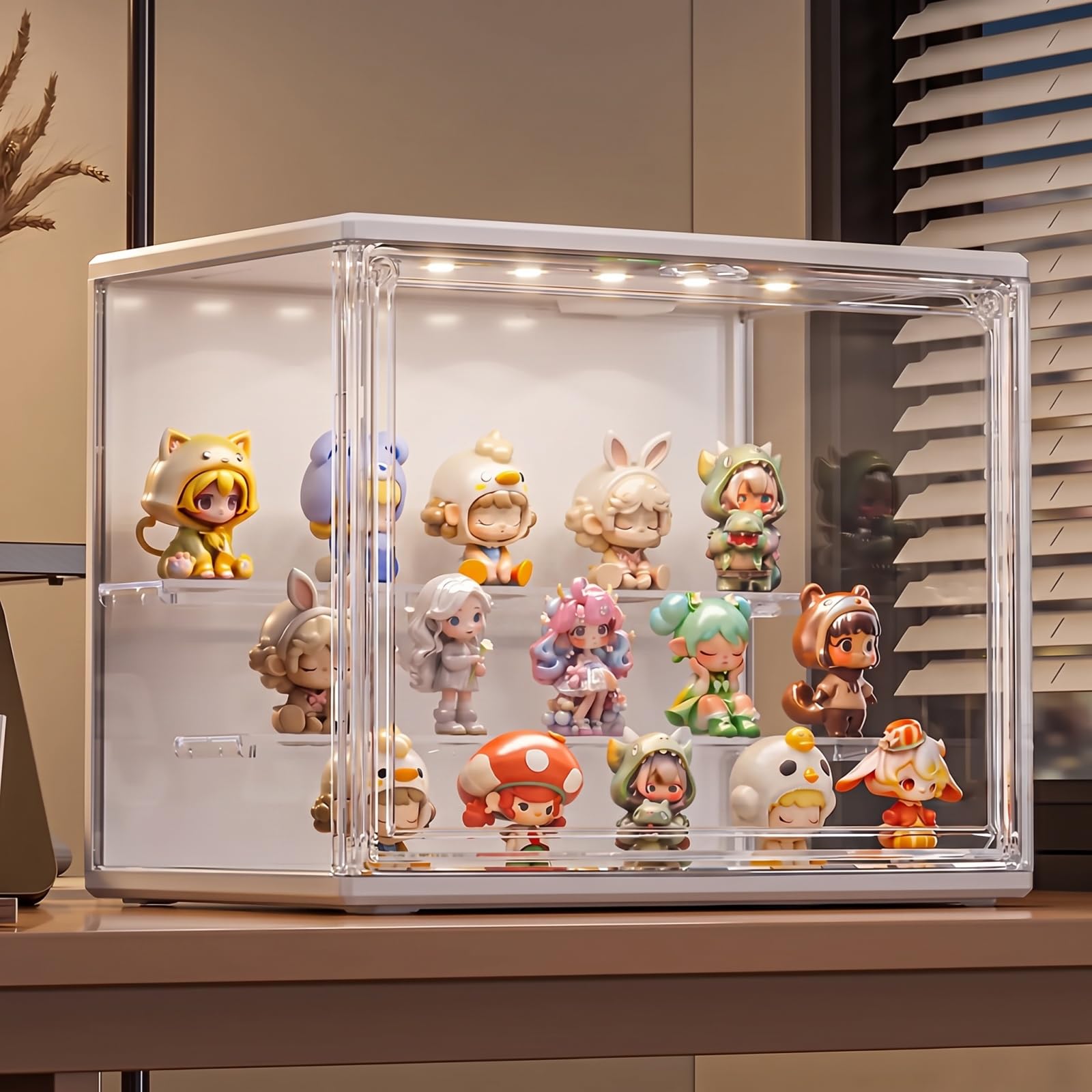 Amazon.co.jp: フィギュアケース LEDライト付き アクリルケース