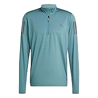 adidas Uomo Own The Run Half-Zip Jacket, preloved Teal