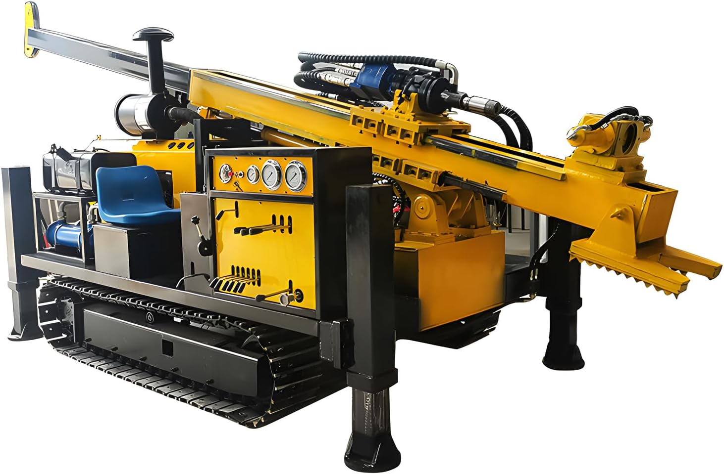 Crawler-Mounted Hydraulic Core Drill Rig for Engineering Survey, Fast-Deploy Borehole Equipment for Soil Sampling, Mining Prospecting & Slope Stabilization Tasks in Complex Work