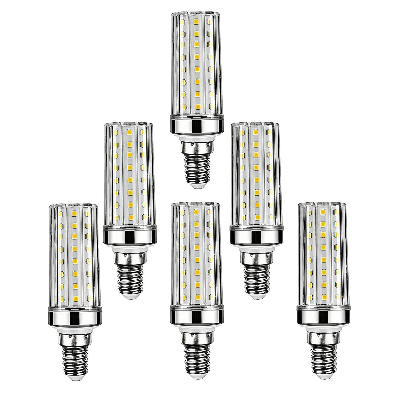 Lampadine LED E14 20W Equivalente 200W Senza sfarfallio A basso consumo energetico Non dimmerabile Per lampadario plafoniera lampada da tavolo Uso interno(Natural White 4000K,6 Pack)
