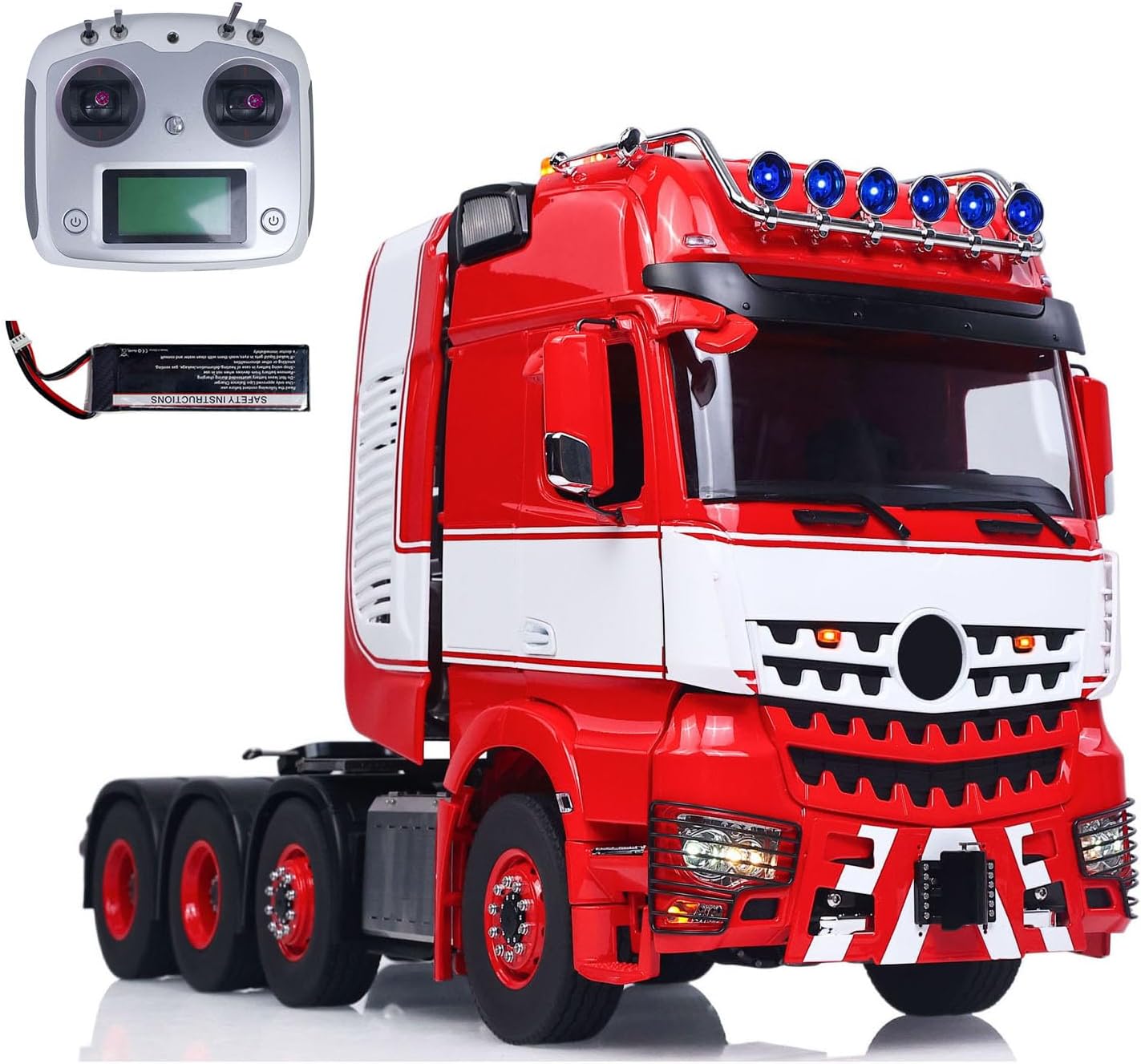 LESU wheelfun 1/14 RC Tractor Truck Heavy High Roof DIY for 3363 3Grade Gearbox Metal Equipment Rack Remote Control Car Metal Chassis Hobby Grade Model