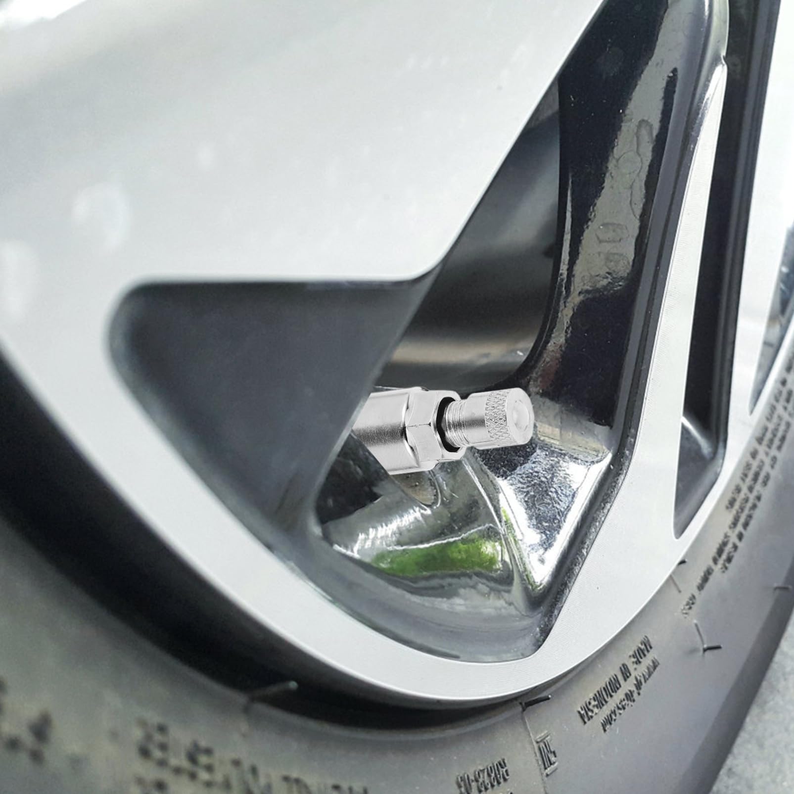 Ciieeo Steli Valvole Pneumatici Imbullonati in Metallo 10 Pezzi per Auto Compatibili Pneumatici Tubeless Design a Bullone Resistente alla Corrosione e Pressione Stabile per Sostituzione