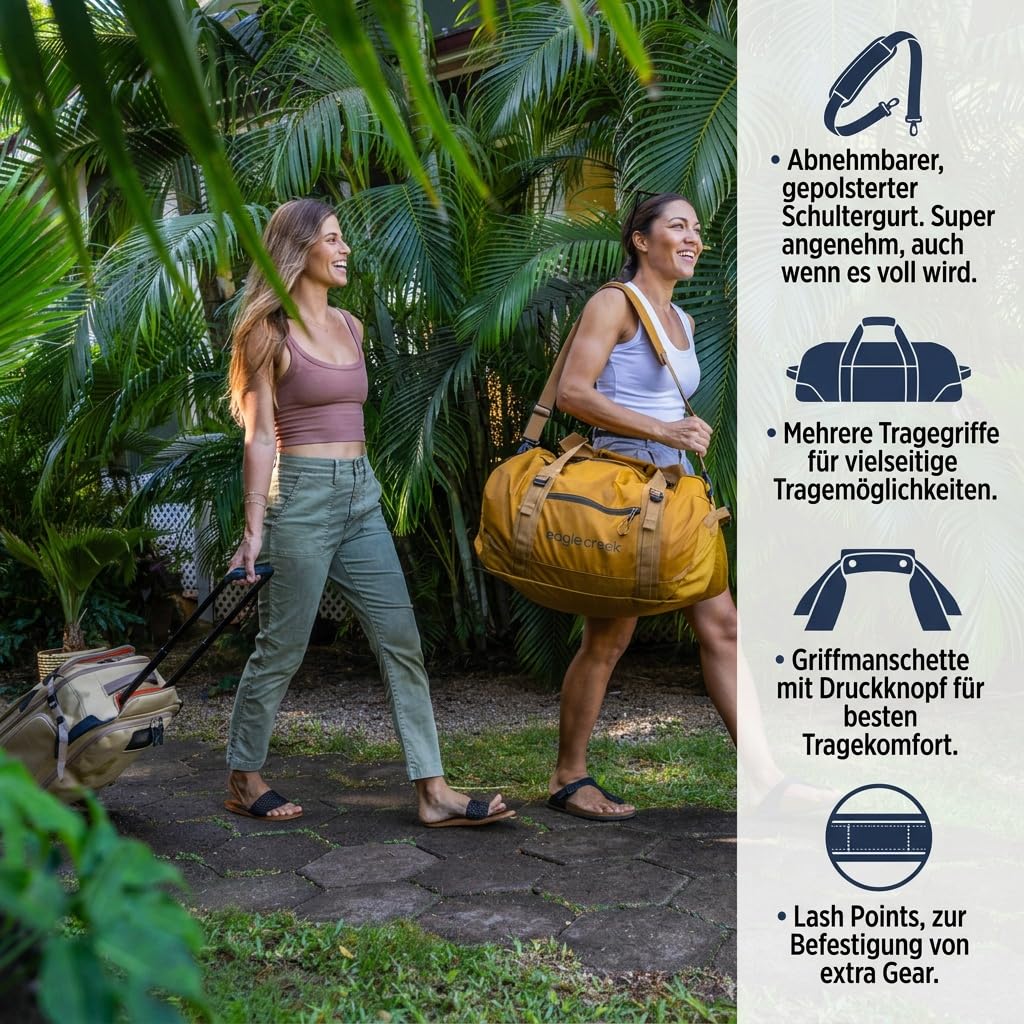 Eagle Creek No Matter What Duffel 90L Weekender Bag Reisetasche 33 x 82.5 x 33 cm Atlantic Blue