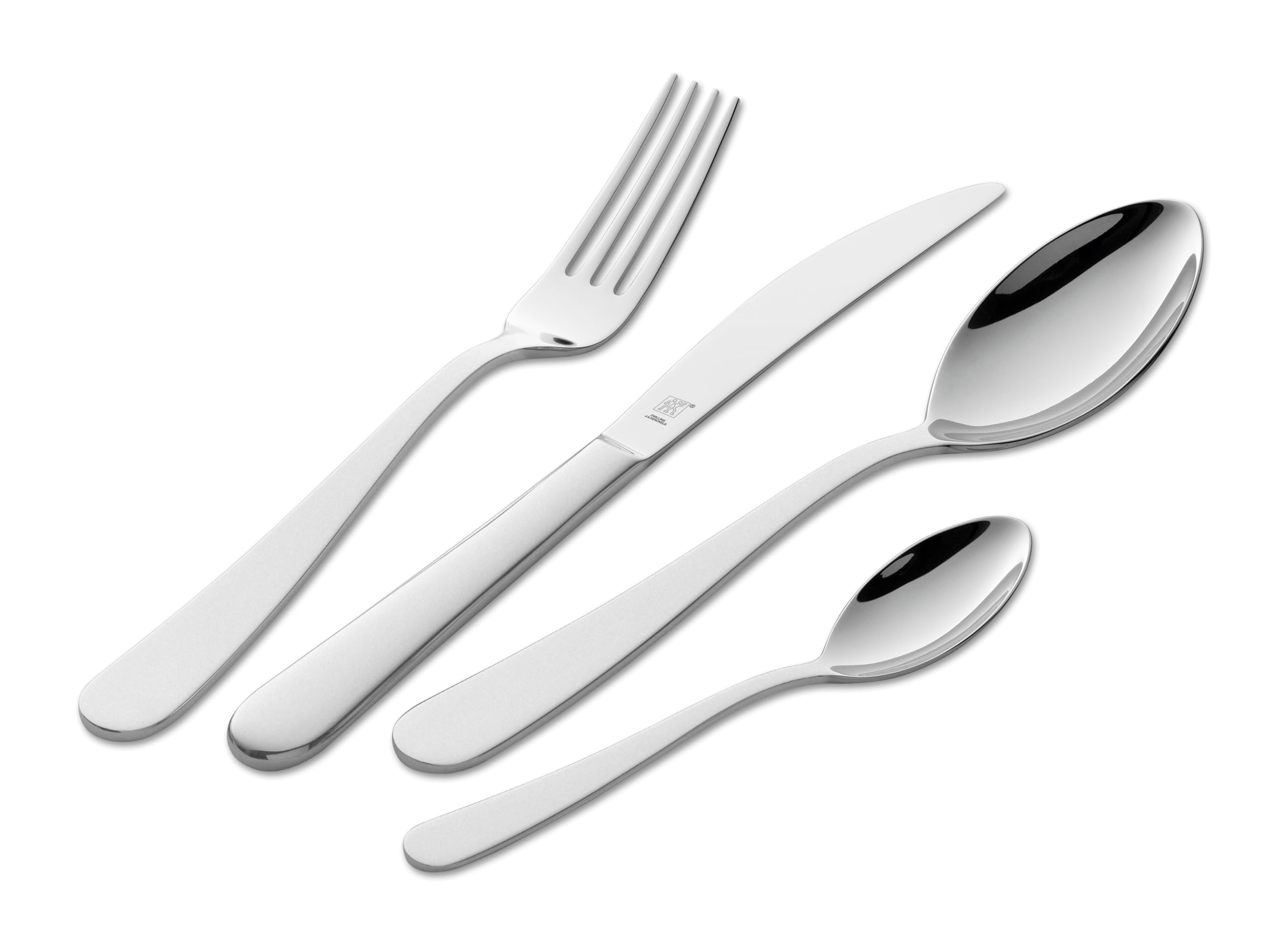 ZWILLING Greenwich Besteck Set, 68-teilig, Für 12 Personen, 18/10 Edelstahl/Hochwertiger Klingenstahl, Mattiert, Silber [plastikfreie Verpackung]