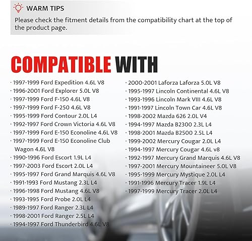 Miniatura 3 de NPAUTO Paquete de bobinas de encendido compatibles con Ford F150 Ranger Expedition Explorer Crown Victoria, Lincoln Town Car Mark VIII, Mercury