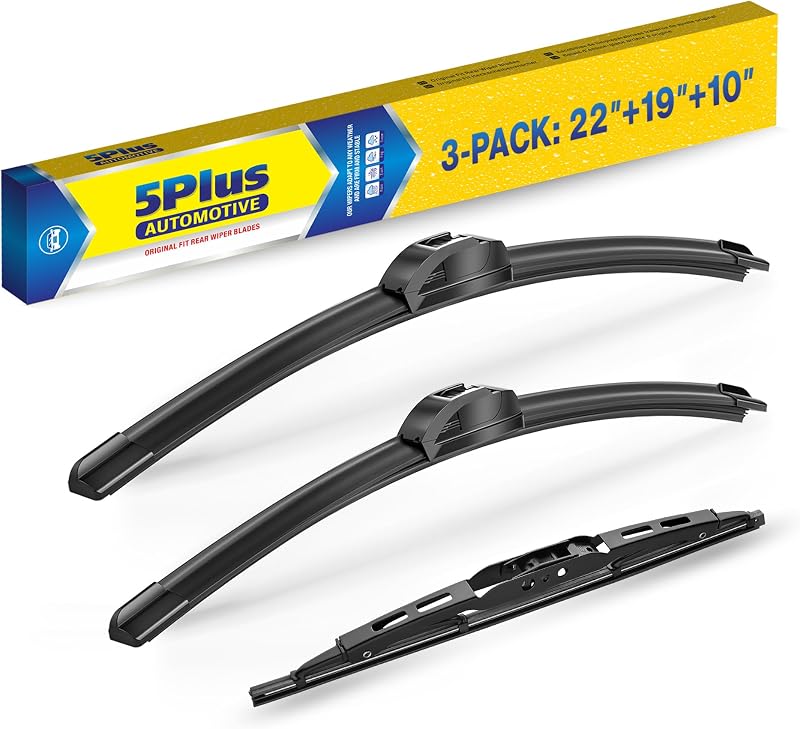 Palhetas de limpador de para-brisa 5 PLUS para Ford Focus 2000 a 2007 – Kit com 3