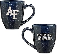 Vista 85 de Rico Industries NCAA UCLA Bruins Royal Blue - Taza de café de cerámica moteada grabada con láser de 16 onzas