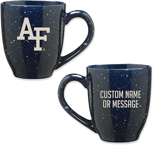 Miniatura 85 de Rico Industries NCAA UCLA Bruins Royal Blue - Taza de café de cerámica moteada grabada con láser de 16 onzas