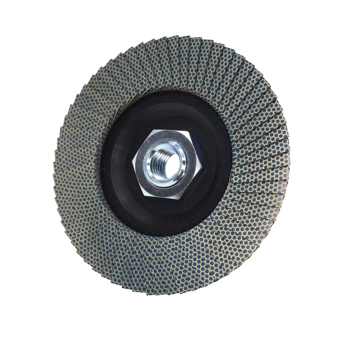 4.5 Inch Diamond Flap Disc 120 Grit, 5/8"-11 Threaded Grinding Wheel for Granite Marble Stone Concrete Glass, for Edge Smoothing, Blending and Surface Refinement