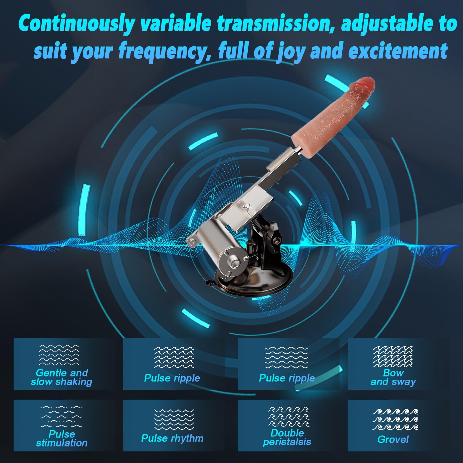 Máquina Sexual Automática con Dildo Realista, Sex Machine de Alta Velocidad con Empuje Ajustable, Máquina de Penetración para Hombres y Mujeres, Juguete Erótico para Adultos
