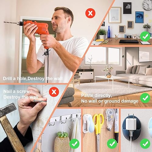 Miniatura 3 de Nayilin Cinta adhesiva de doble cara  Cinta de montaje fuerte para fotos, paredes, alfombras y más  Cinta adhesiva extraíble con nanotecnología