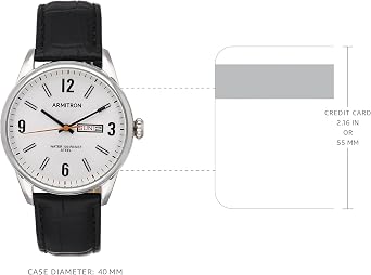 Armitron Men's Day/Date Function Croco-Grain Leather Strap Watch, 20/5048