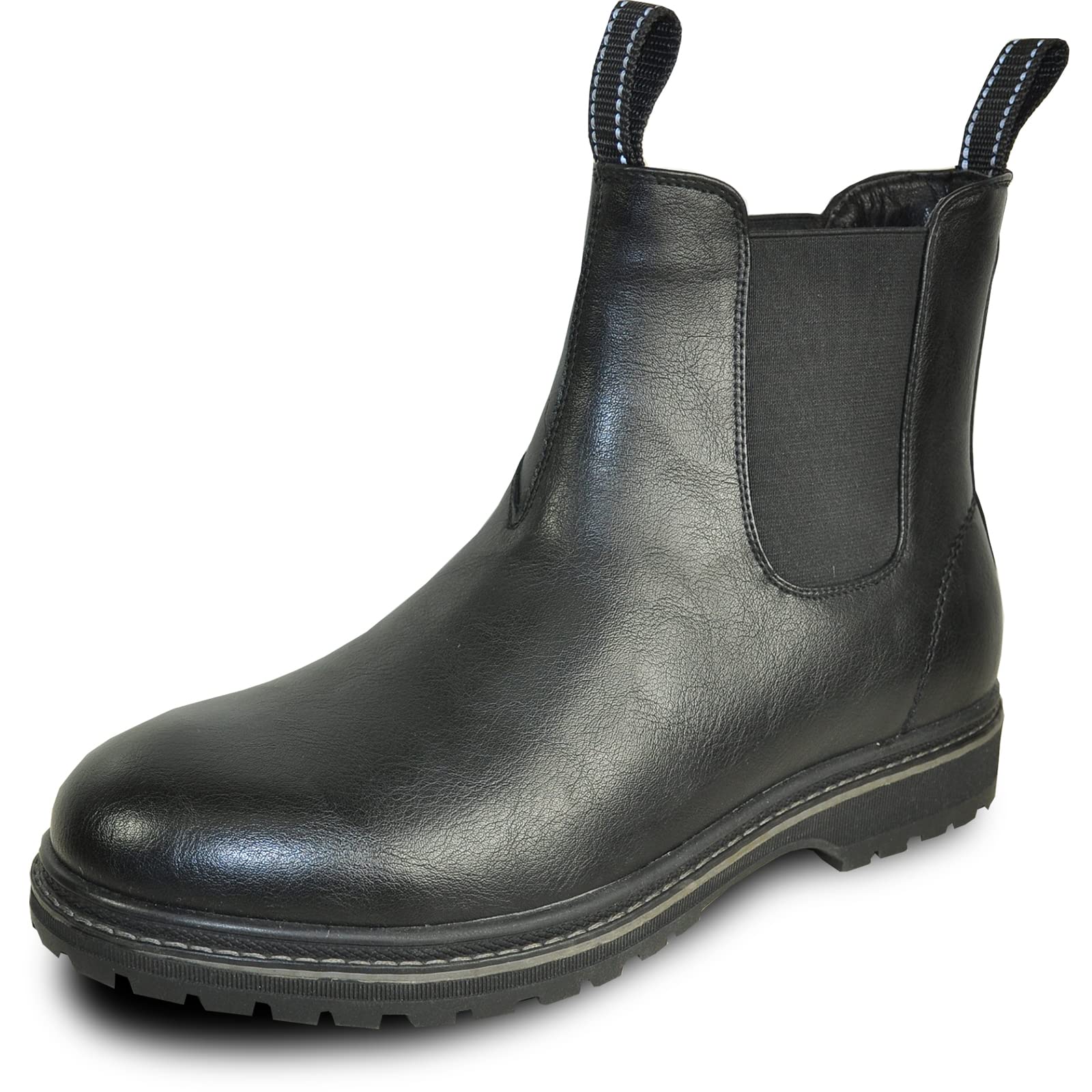 bravo! Men Waterproof Winter Boot MARK Fur Boot Double Zipper or Double Gore or Hook-and-Loop Black Brown Men Size 7 to 13