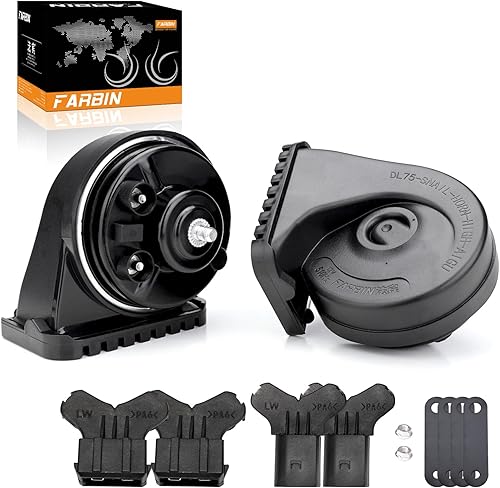 Vista 51 de FARBIN Bocina de coche compatible con Toyota/Lexus/Subaru 12V Bocinas automáticas impermeables con 1 a 2 tapones de bocina para Toyota