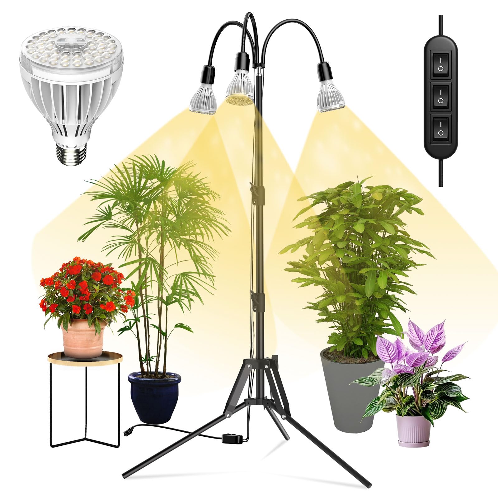 Amazon.com: SANSI Grow Lights for Indoor Plants, 96W Full Spectrum