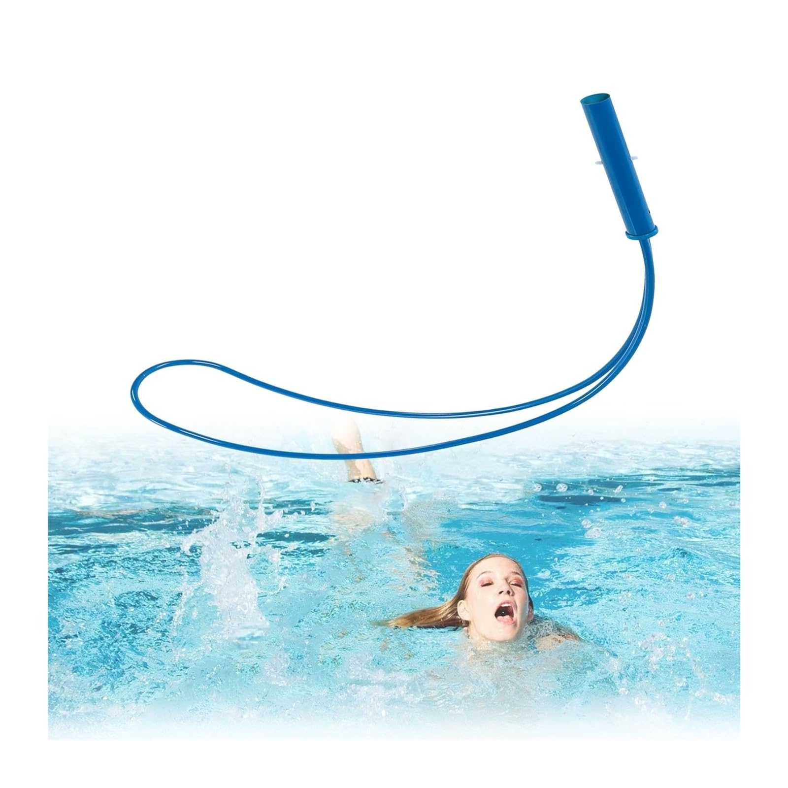 Crochet de sécurité piscine en aluminium avec perche télescopique extensible 5m