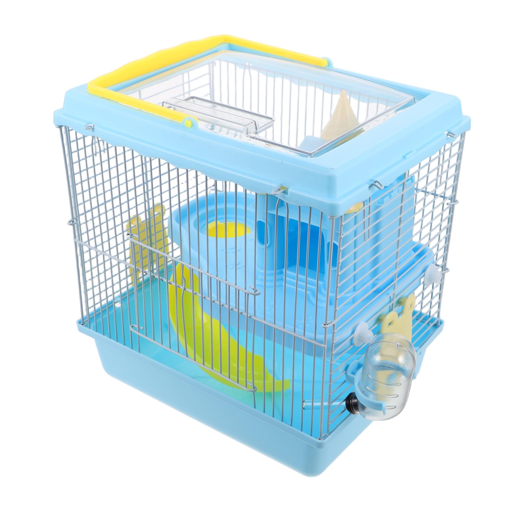 Cage pour hamster gerbille souris Kisangel avec accessoires et roues