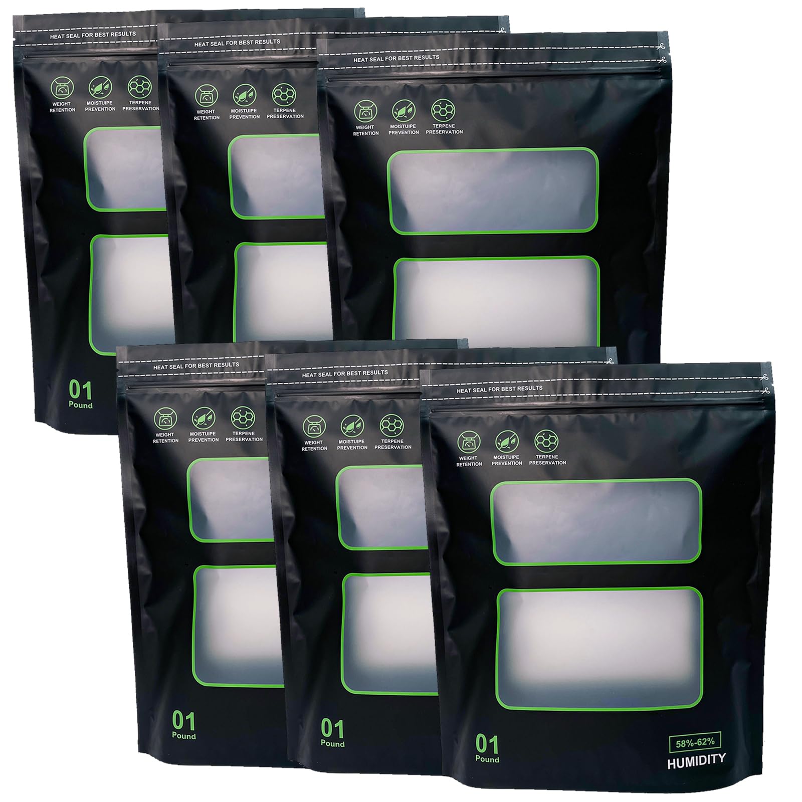 12 Pcs Humidity Control Bags - 4oz Terp Bags For Storage & Curing