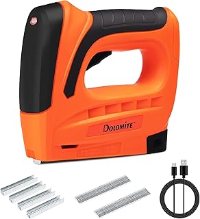DOLOMITE Electric Staple Gun, Cordless Staple Gun with Rechargeable USB Charger, 4V Cordless Staple Nail Gun for Upholster...