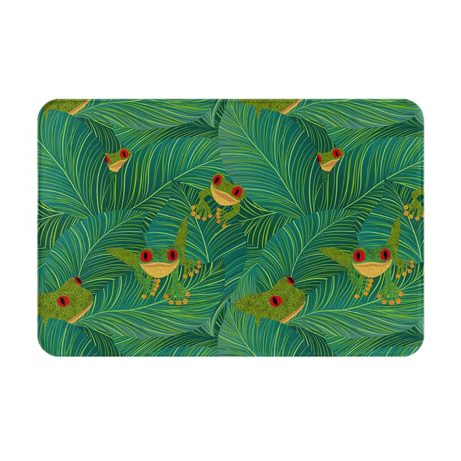 カエルのマット Amazon | カエル 種類 図鑑 玄関マット 可愛い 屋外 室内 滑り