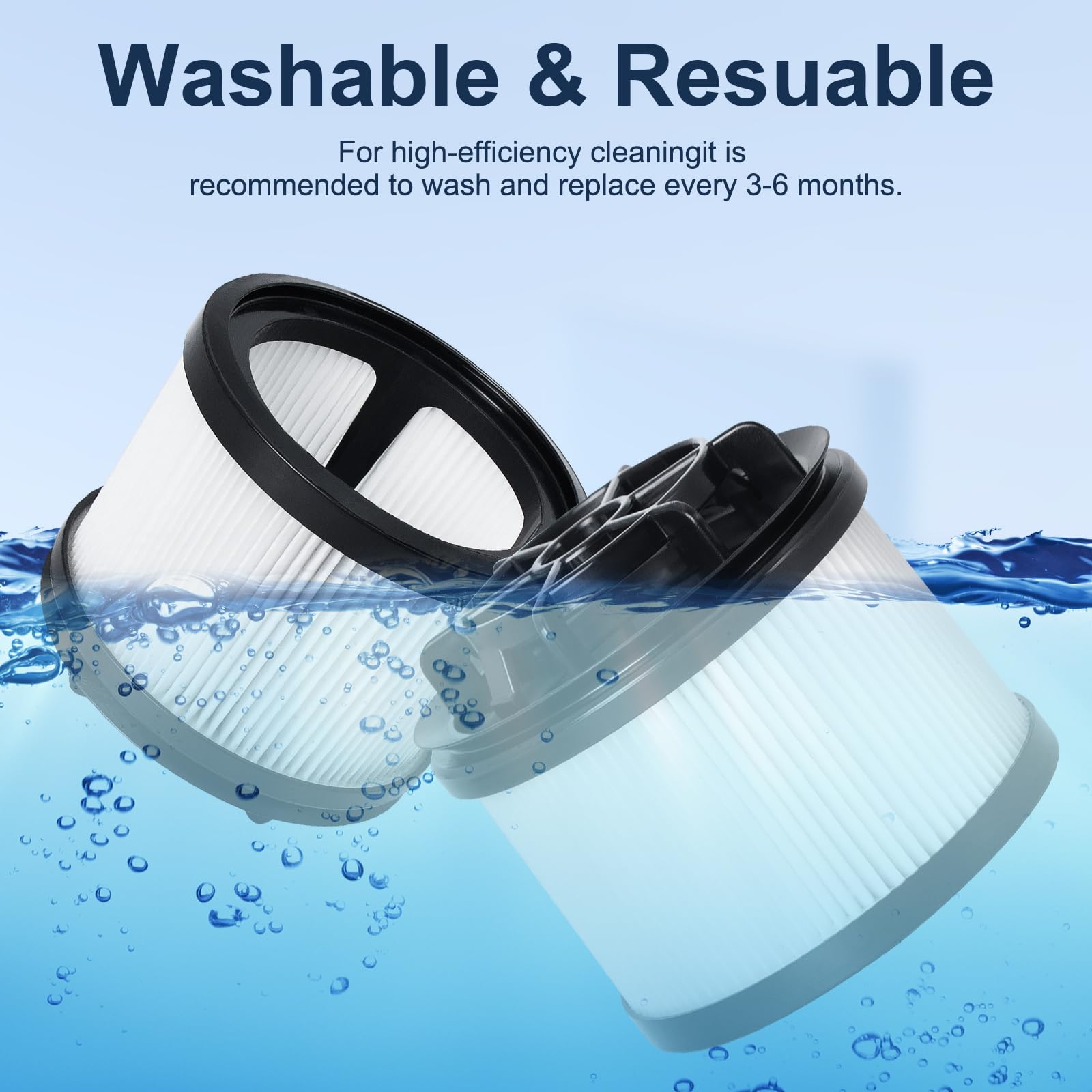 4x Ersatzfilter Für Mova L600 Saugroboter - HEPA Filter Waschbar, 4er Pack