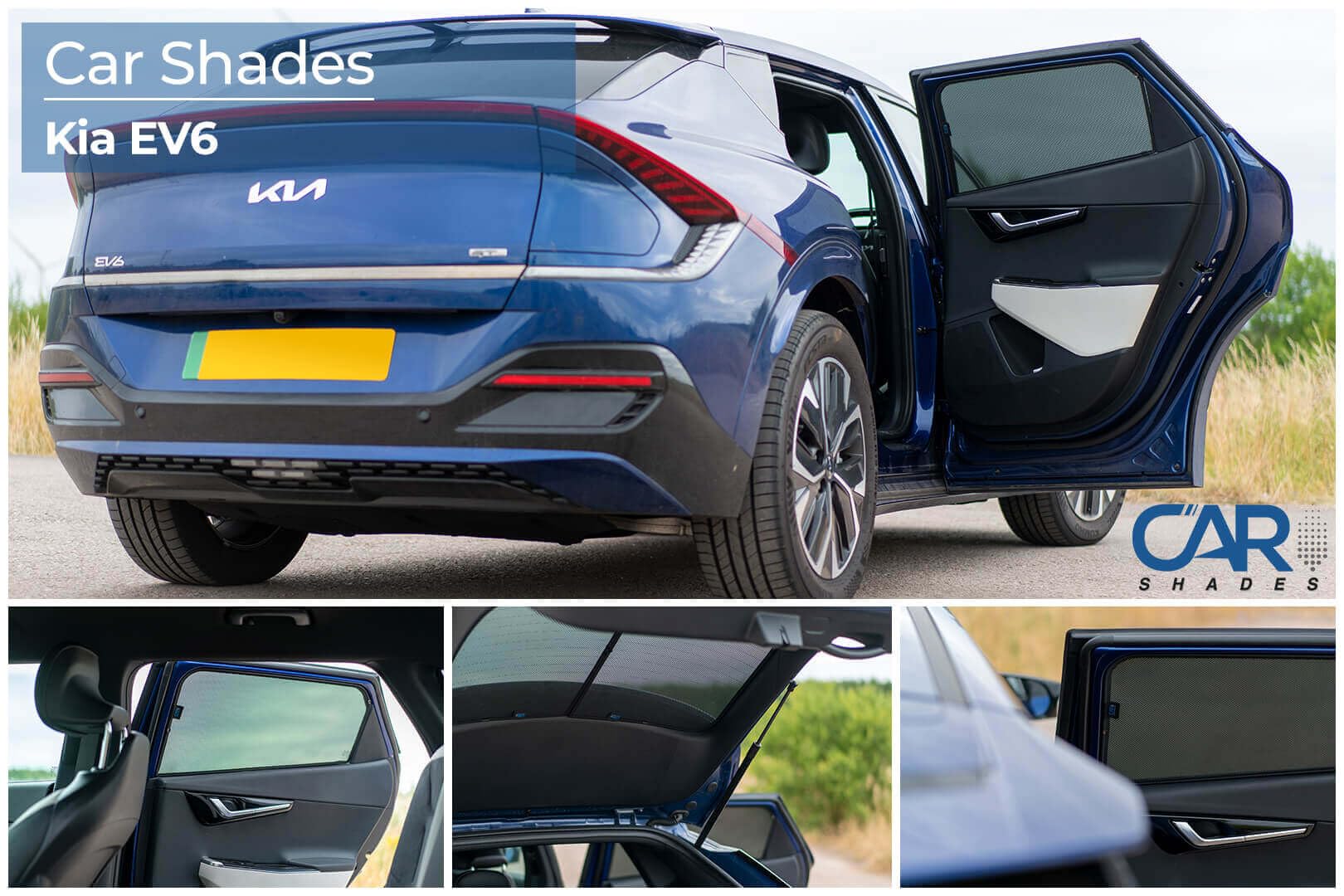 Car SHADES zestaw kompatybilny z Kia EV6 2021- (6-częściowy)