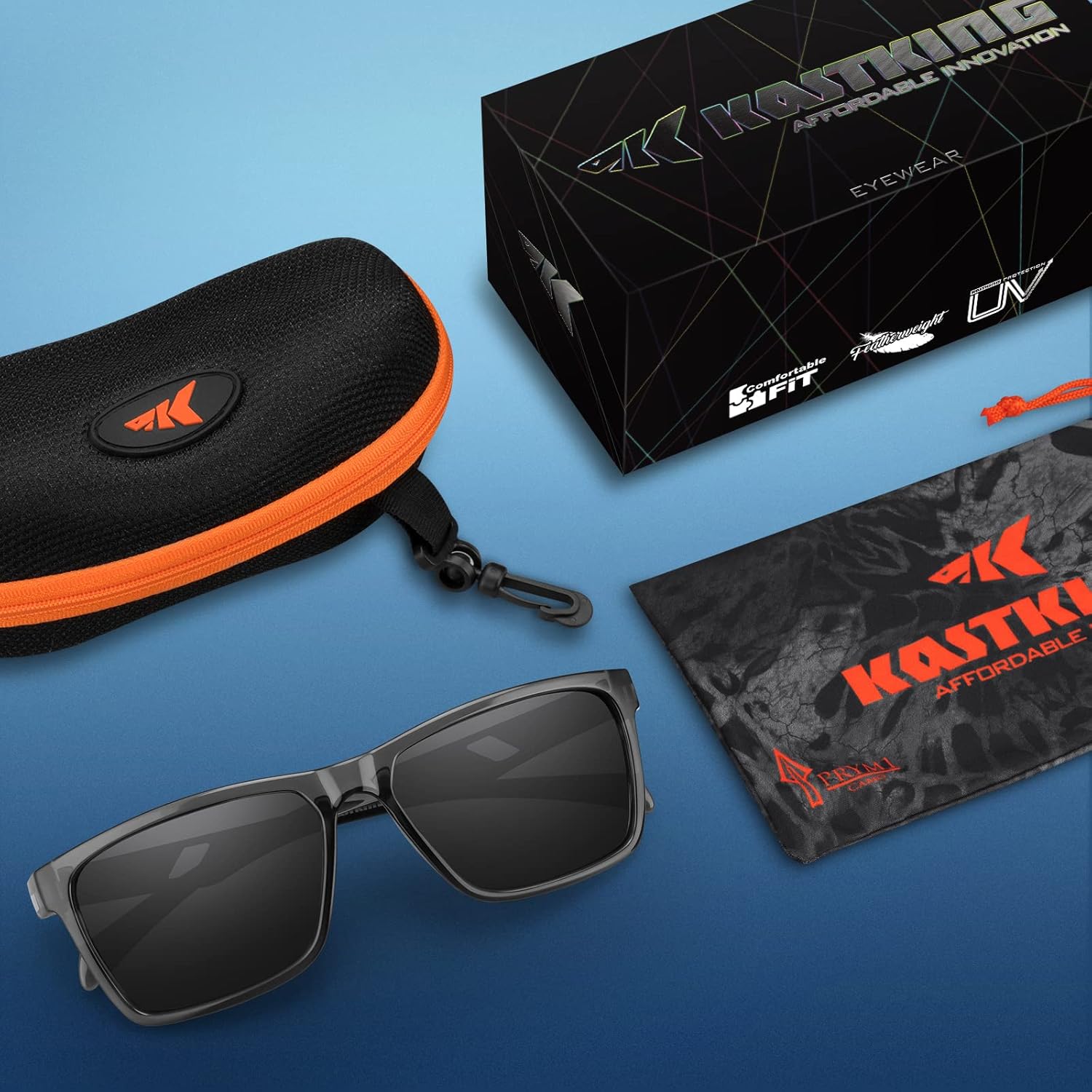 KastKing FlatRock Polarized Sport Sunglasses for Men and Women, Ideal for Driving Fishing Cycling Running, UV Protection - Image 9