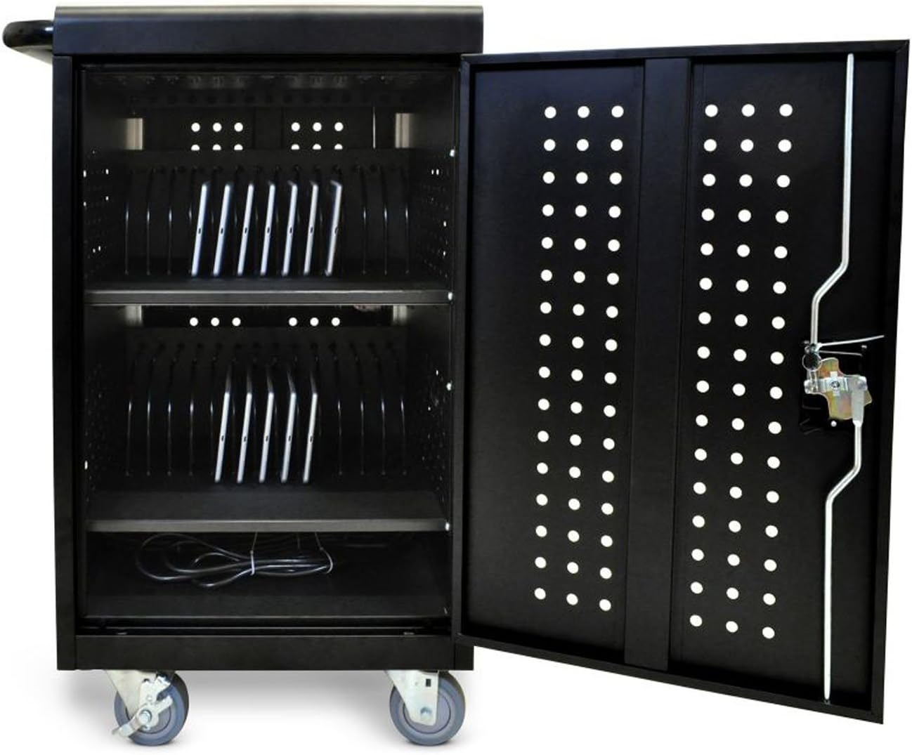 luxor lltm30 b ups 30 tabletchromebook charging station black