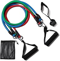 Vista 7 de Resistance Bands with Handles, Single Resistance Bands, Exercise Bands with Handles, for Resistance Training, Physical Therapy, Home Workouts