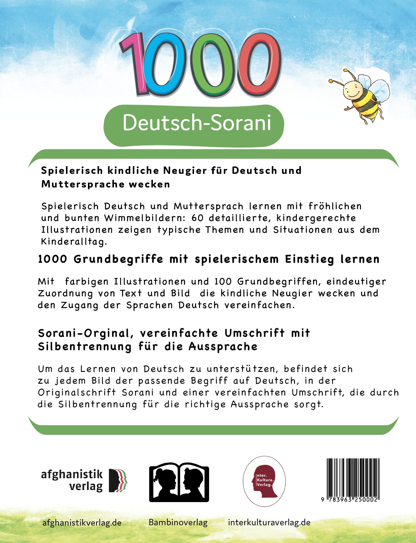 Interkultura Meine ersten 1000 Wörter Bildwörterbuch Deutsch-Sorani: Bildwörterbuch für Deutsch als Fremdsprache und Sorani-Mutterspachler