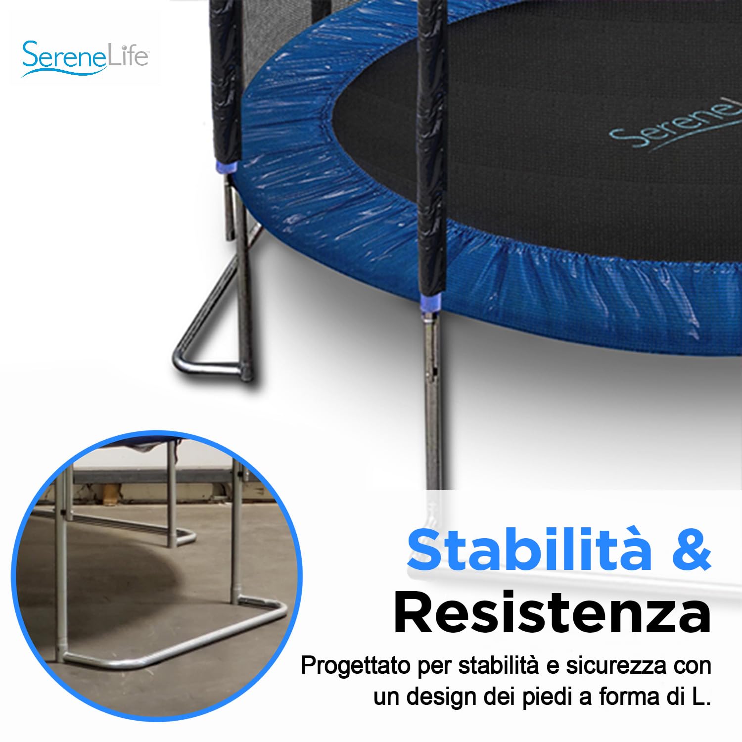 SereneLife Trampolino Elastico per Bambini, Tappeto Elastico Bambini, Robusto, Stabile, Adatto Esterno e Interno